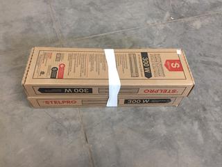 (2) 300 Watt Baseboard Heaters, Type B0308W.