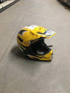 Mossi Yellow Dirt Bike Helmet, XL.