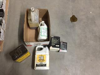 Assortment Used Fluid/Lubricants.