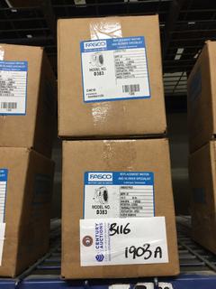 (2) FASCO Shaded Pole Motor, Model D383.