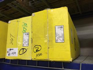 (2) Belt Sandpaper, 44" X 84 5/8" PS23 120F, 100F.