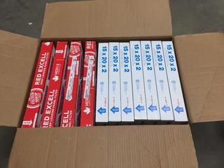 Filters, (4) 16" X 20" X2", (7) 15" X 20" X2:.