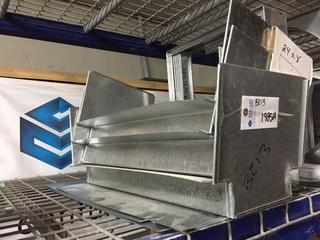 (3) Hvac Parts, 24" X 8".