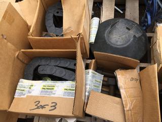 Pallet of Plastic Chain & Parts.