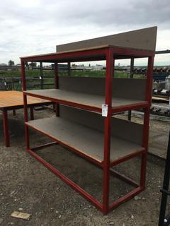 Snap-On Steel Racking 88" x 29 1/2" x 6'.