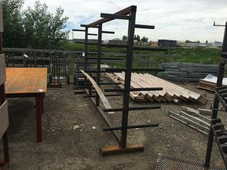 Steel Rack 150" x 37" x 86".