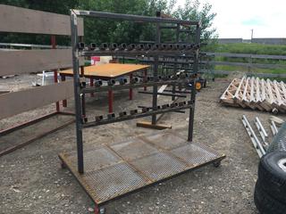 Steel Rack 6' x 4' x 77".