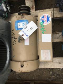 Baldor 5 Hp Single Phase Electric Motor.
