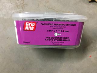 Case of Pan-Head Framing Screws, 7/16" x 7/11.1mm.