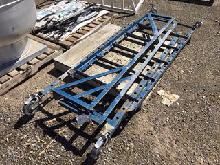 Blue Bakers Scaffold w/Castors.
