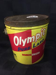 Olympic Brand Pure Lard 3 Lbs Container.