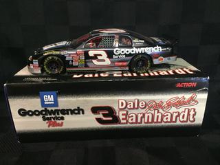 Action Collectibles 1999 Monte Carlo Dale Earnhardt Stock Car Die Cast Model, 1:24 Scale.
