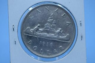 1936 Canada King George V Silver Dollar.