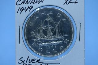 1949 Canada King George VI Silver Dollar.