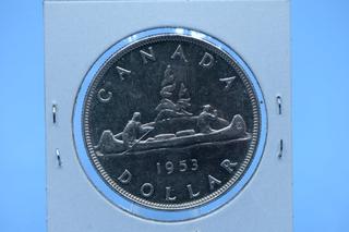 1953 Canada Silver Dollar.