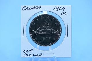 1969 Canada Proof Like Dollar.