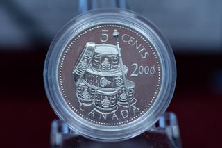 2000 Canada First French Canadian Regiment Silver Coin.