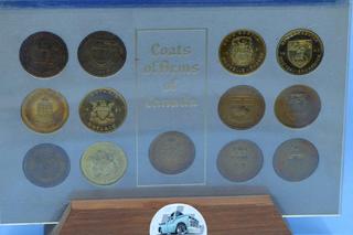 Canada Coat of Arms And Floral Emblems Of Canada Token Coins.