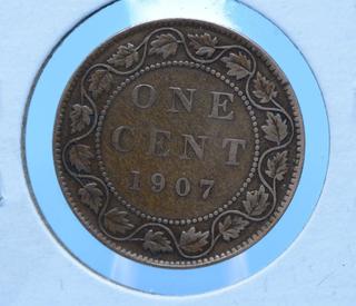 1907 Canada One Cent Coin.