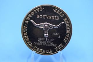 1967 Calgary Stampede Centennial Trade Dollar.
