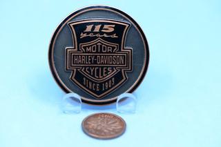 115 Years Harley Davidson Challenge Coin.