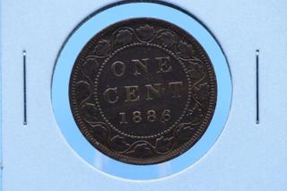 1886 Canada Large Cent Coin.