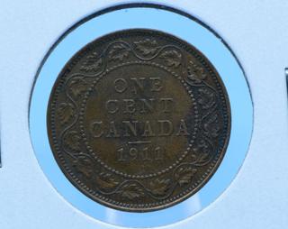 1911 Canada Large Cent Coin.