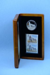 Canada Sable Island Horse & Foal Limited Edition Coin & Stamp Set c/w Silver Coin.