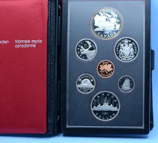 1981 Canada Double Dollar Proof Set c/w Silver Dollar.