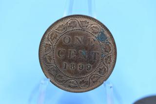 1899 Canada 1 Cent Coin.