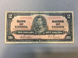 1937 Canada Two Dollar Bill S/N LB1461479.