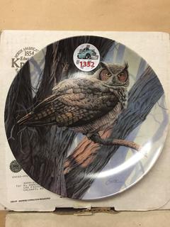 The Great Horned Owl Collector Plate.