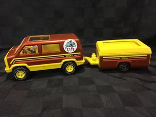 Tonka Van & Camping Trailer.