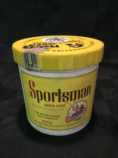 Sportsman 200g Tobacco Tin.