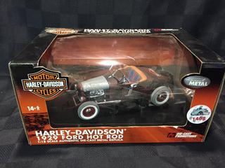 Harley Davidson 1929 Ford Hot Rod Die Cast.
