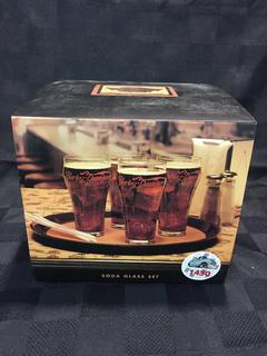 Harley Davidson Soda Glass Set. 