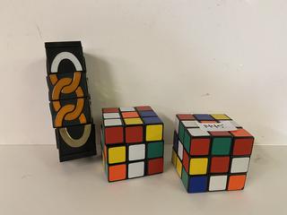 (2) Rubik's Cube & (1) Link Puzzler.