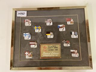 Calgary XV Olympic Winter Games 1988 Commemorative Pin Set.