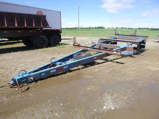 28ft X 8ft6in T/A Pipe Trailer C/w Pintle Hitch, Spring Susp, Air Brakes, (2) 8ft7in Adjustable Bunks And 245/75R16 Tires. VIN 2AT608244AU1C2800. *Note: Missing Rear Tires*