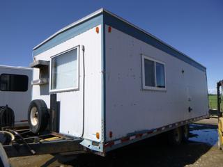 2004 Valley Camp Trailer 24ft X 10ft T/A Portable Office Camp C/w Pintle Hitch, Spring Susp, 1-Bedroom, Shower And Toilet S/N 2BGY091404UY12647.