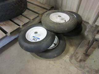 Qty Of (5) 4.80/4.00-8 Tires w/ Rims