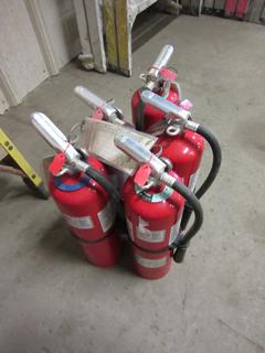 Qty Of (5) Fire Extinguishers *Certification From 2010 - 2012*