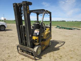 Yale GLC050VXNVSE088 LPG 4800lb Cap 4-Cyl Forklift. SN A910V1145OE *Note: No Hours, Requires Repairs*