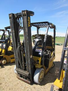 Yale GLC050VXNVSE088 LPG 4800lb Cap 4-Cyl Forklift. SN A910V14569G. *Note: No Hours, Requires Repairs*