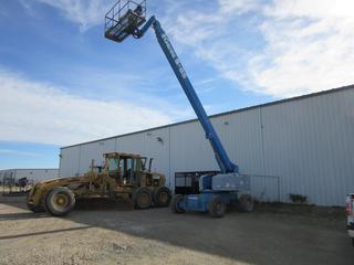 1996 Genie S-85 85ft 500lb Cap 4WD Gas Boom Lift. Showing 9876hrs.