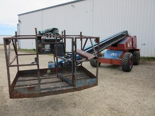 Grove MZ-66A 60ft 750lb Cap. Boom Lift C/w Wisconsin V4650 4-Cyl Gas Engine. Showing 5120hrs. *Note: Boom Extension Requires Repair - does not extend, All other functions work*
