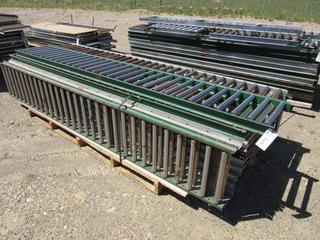 Qty Of (21) Pieces Of 10ft Roller Conveyors