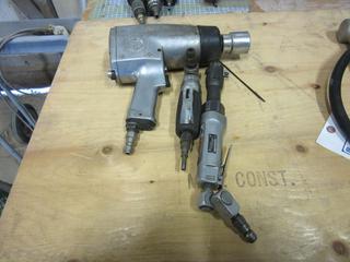 CP Pneumatic 1in Impact, CP Pneumatic 3/8in Speed Ratchet And IR Pneumatic Die Grinder