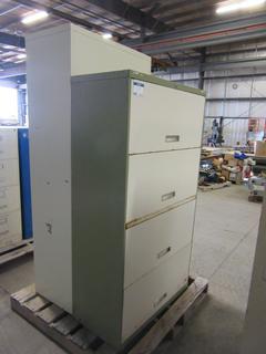 (1) 5'6" X 1'6" X 3' And (1) 6'6" X 1'6" X 3' Filing Cabinets