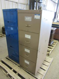 (1) 4'4" X 2'3" X 1'6" And (1) 4'3" X 2'3" X 1'6" Filing Cabinets